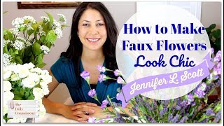 How to Make Faux Flowers Look Chic  Leaf Ribbon [upl. by Ives]