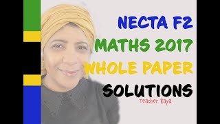 NECTA Form 2 Math 2019 exam paper review 2021 [upl. by Suzette922]