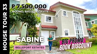 House Tour 33  4BR Ready for Occupancy House amp Lot Bacoor Cavite  Sabine Model  Bellefort Estates [upl. by Conney]