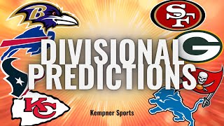 NFL PLAYOFFS Divisional Weekend Predictions nflplayoffs [upl. by Anaerol904]