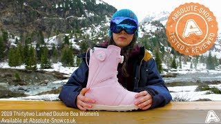 2018  2019  Thirtytwo Lashed Double Boa Womens Snowboard Boots  Video Review [upl. by Nolyaj]