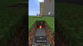 Minecraft Automatic Sensor Door minecraft minecraftfunnylogic minecraftvideos [upl. by Finnie]