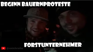 Start Bauernproteste Forstunternehmer Interview Neustadt ad Aisch 201124 [upl. by Eirrehc]