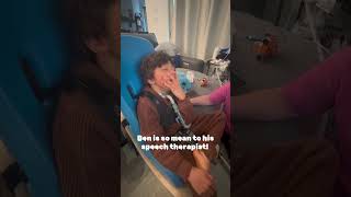 Speech therapy medicallycomplex tobiieyetracker speechtherapy notnice cerebralpalsywarrior [upl. by Haelat]