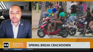 MiamiDade Commissioner Keon Hardemon calls Miami Beachs Spring Break crackdown tone deaf [upl. by Aikemahs]