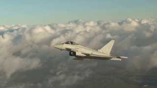 Eurofighter Typhoon Tranche 3 First Flight [upl. by Ylreveb]