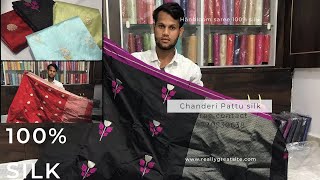 Chanderi Silk amp Silk Sarees Wholesalers Shop Booking 9770530638 chanderipattusaree sareefashion [upl. by Eimme136]