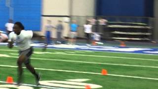 Danny Trevathan 40Yard Dash Attempt 1 [upl. by Haidabej]