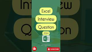 Excel interview question for data analyst in 2024 excel data microsoftoffice excelyourself [upl. by Evanne]