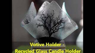 Votive Holder  Recycled Glass Candle Holder [upl. by Louanna865]