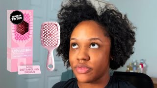 Detangling My 4C Hair With the Unbrush  Natural Hair Maintenance [upl. by Luas760]