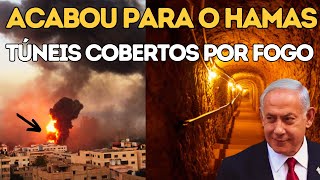 FINALMENTE  Exército israelense explodiu poços de túneis com explosivos em Gaza AGORA [upl. by Sharleen]