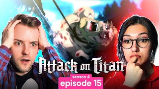 Attack on Titan  Season 4 Episode 15 REACTION [upl. by Ennaegroeg]