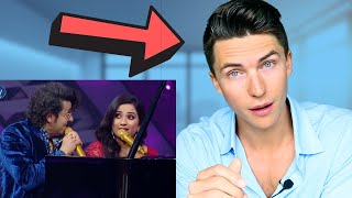 Vocal Coach Reacts Shreya Ghoshal amp Sonu Nigams Legendary Performance on Indian Idol [upl. by Swirsky]