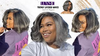 Salt amp Pepper Trendy Layered Wig For Beginners  LUVME HAIR [upl. by Rastus994]