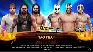 quotWWE 2K19 Fastlane The Shield vs Rey Mysterio Sin Cara amp Kalisto  Epic 3v3 Gameplayquot [upl. by Libby]