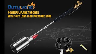 Dutywand Propane Torch Weed Burner Kit [upl. by Vivl]