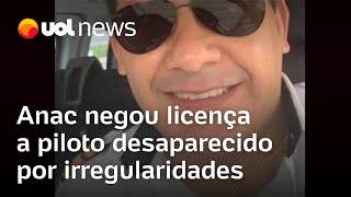 Helicóptero desaparecido em SP Anac negou licença a piloto por histórico de irregularidades [upl. by Enywtna]