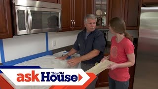 How to Install a Simple Tile Backsplash  Ask This Old House [upl. by Einnep]