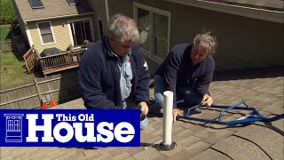 How to Fix a Leaking Rooftop Vent Pipe  This Old House [upl. by Nevag]