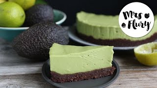 Avocado Cheesecake vegan glutenfrei ohne Zucker  No bake Rezept  Mrs Flury [upl. by Alexandre509]