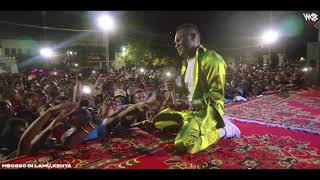 Mbosso live perfomance Nadekezwa Accoustic LamuKenya [upl. by Eirtemed]