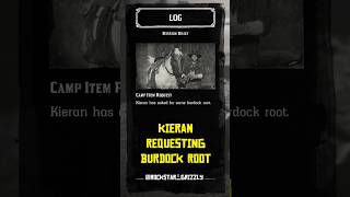 RDR 2  Kieran Requesting Burdock Root Location rdr2 reddeadredemption gameplay shorts [upl. by Aynwad682]