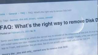 Uninstall Disk Drill [upl. by Zindman459]