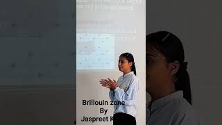 Students Presentation on Brillouin zone [upl. by Kauslick1]