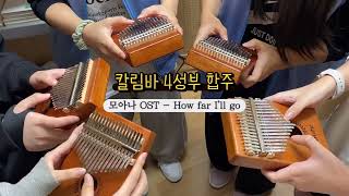 How far I’ll go 칼림바 4성부 합주by 7반 엘리트 친구듵 [upl. by Guglielmo]