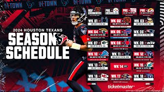 SCHEDULE RELEASE Marc and John break down all the games on a loaded Texans schedule [upl. by Franciscka]