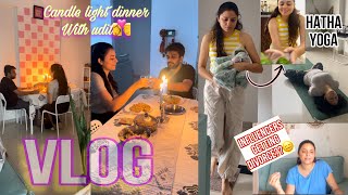 New Dinning Table Setup amp Candle light dinner at home♥️My Weekely Vegetables Stock dailyhindivlogs [upl. by Shuping]