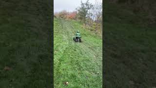 3 year old 36v 1000w Electric quad bike hill Climb [upl. by Zilla851]