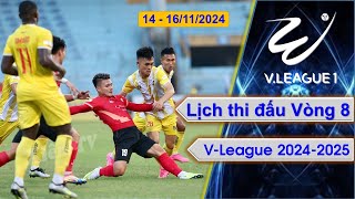 Lịch thi đấu Bảng xếp hạng Vòng 8  VLeague 20242025 [upl. by Asyen]