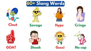 60 Slang Words In English  English Slang Words  Advanced English Vocabulary [upl. by Yaras610]