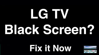 LG TV Black Screen with Sound  Fix it Now [upl. by Ailatan]