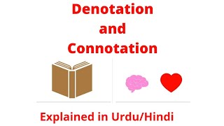 Denotation and Connotation with Example Explained in Urdu Hindi [upl. by Loris]