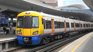 4K London Overground at London Bridge 378154 on 2K54 West Croydon  London Bridge 310324 [upl. by Jarlen]