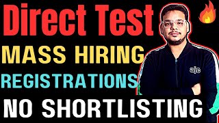 Direct Test Hiring  OFF Campus Drive For 2024  2023  2022  2021 Batch Hiring  Fresher Jobs [upl. by Cherilyn]