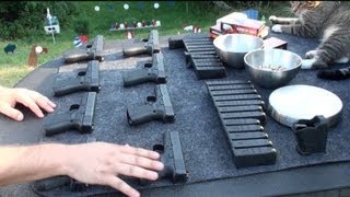 Todas las Pistolas Glock de Calibre 9 y 40 en Español Armas en el Campo de Tiro [upl. by Apurk]