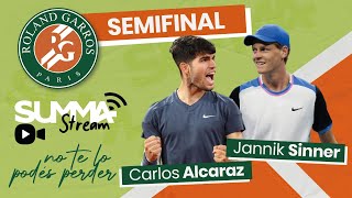 EN VIVO  Alcaraz vs Sinner  Semifinal Roland Garros 2024 [upl. by Ayikin]