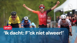 Tom Pidcock wint Amstel Gold Race na spannende finale 😱🚴  L1 Nieuws [upl. by Suoirtemed]