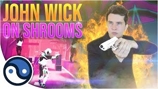 John Wick ON SHROOMS Pistol Whip VR Gameplay Review [upl. by Gord]