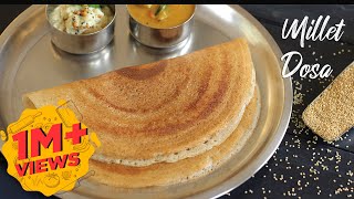 Millet Dosa  Foxtail Millet Dosa  Healthy Breakfast Dosa Recipes [upl. by Jereld]