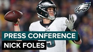 Nick Foles Extremely Proud Of Win Over Rams  Eagles Press Conference [upl. by Agni]