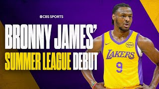 Kings TOP Lakers in Bronny James SUMMER LEAGUE DEBUT  CBS Sports [upl. by Yevi]