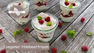 veganer Himbeertraum  schnell und lecker  vegan  glutenfrei  glutenfrei backen mit Nadine [upl. by Riedel776]