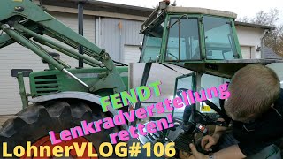 LohnerVLOG106 Lenkradverstellung am Fendt reparieren I Farmer 312 LSA I Gasdruckdämpfer tauschen [upl. by Bernita]