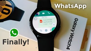 WhatsApp in Samsung Galaxy Watch 45 🔥 Finally its here [upl. by Knute]