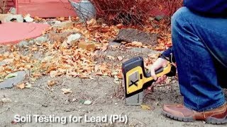 Testing soil for lead with DELTA Handheld XRF Analyzer [upl. by Aivyls]